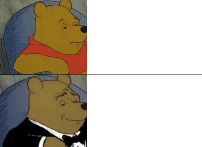 Tuxedo Winnie The Pooh meme about Board